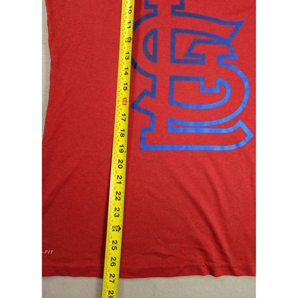 Nike Dri-FIT St Louis Cardinals Women's Large Red V-Neck MLB T-Shirt